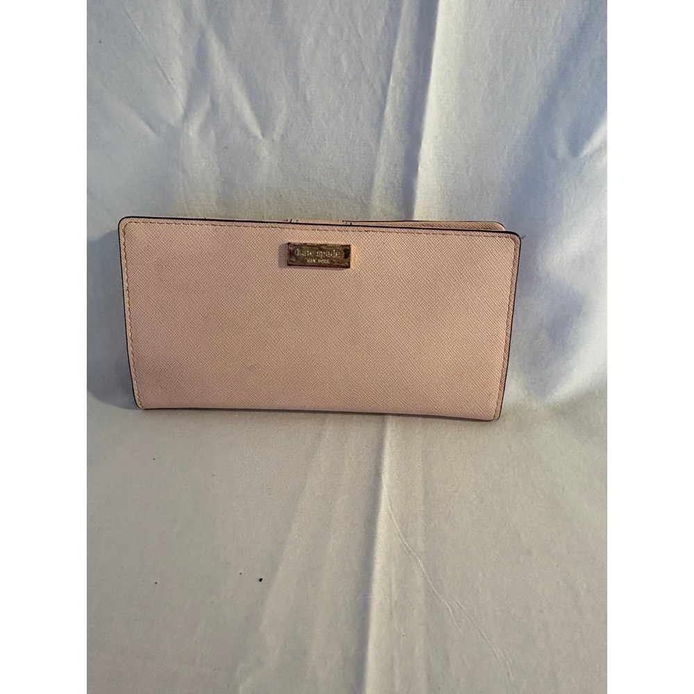 Kate Spade New York Light Pink Saffiano‎ Leather Bifold Wallet with ID Window